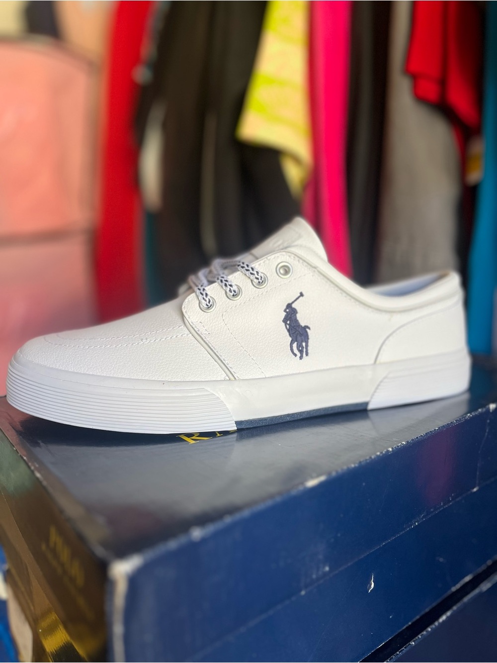 Polo by Ralph Lauren White leather low top sneaker